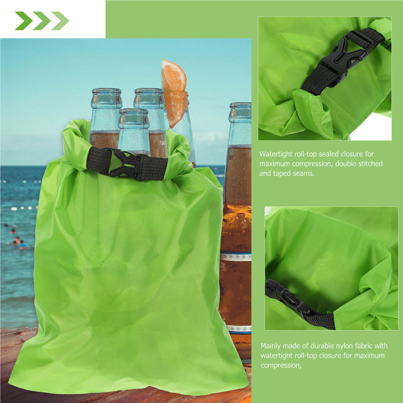 3 pièces de sacs étanches d'ex - Fishing Kayak Storage Bag avis et prix